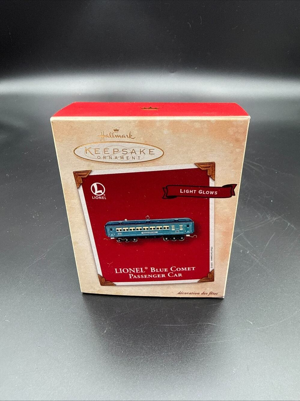 Hallmark 2002 Ornament LIONEL Blue Comet Passenger Car Train